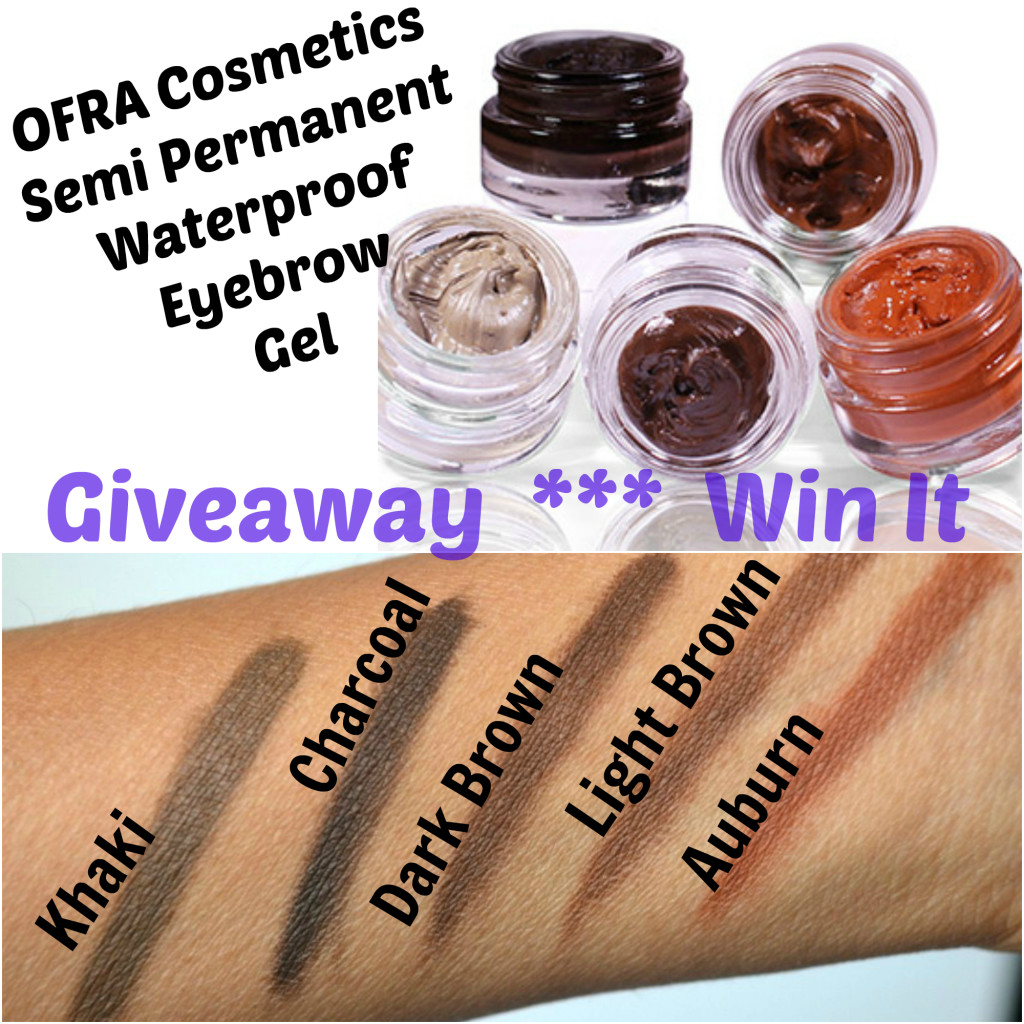 OFRA Cosmetics Semi Permanent Waterproof Eyebrow Gel Giveaway