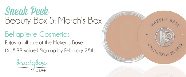 Beauty Box 5 March Sneak Peek