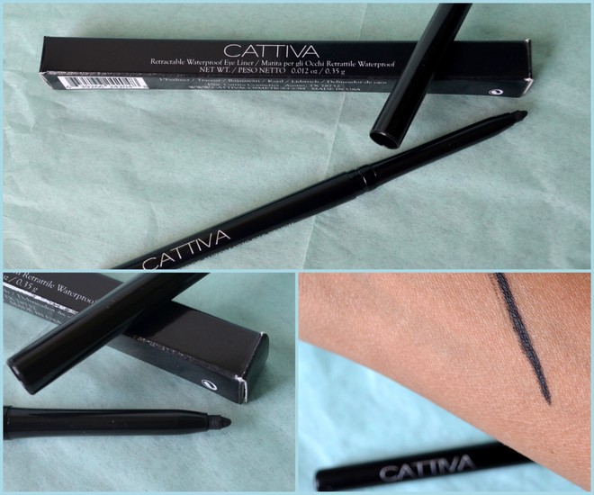 CATTIVA Retractable Waterproof Eye Liner - Black