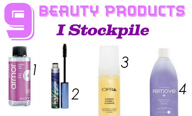 9 Beauty Products I Stockpile